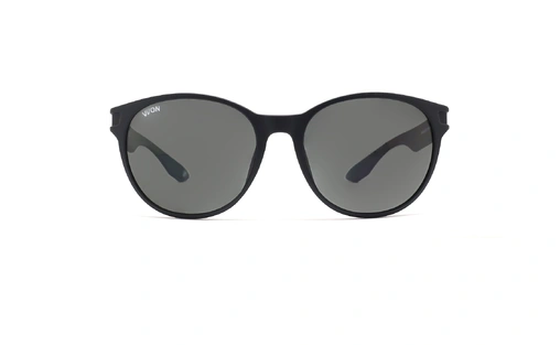 عینک آفتابی پلاریزه ب ام و فریم گرد کائوچویی و عدسی دودی پلاریزه - عکس از زاویه روبرو