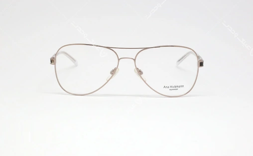 عینک طبی مدل خلبانی آنا هیکمن - Ana Hickmann Aviator - رنگ نقره ای - عکاسی وحدت - زاویه روبرو