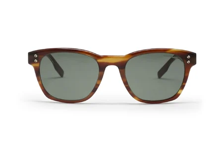 عینک آفتابی مون بلان - قهوه ای عسلی شیشه سبز - زاویه روبرو