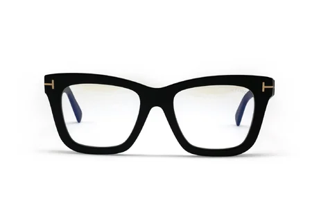 عینک طبی کائوچویی مشکی تام فورد - زاویه روبرو