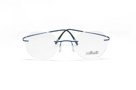 عینک طبی آبی رنگ سیلوئت مدل TMA - زاویه روبرو