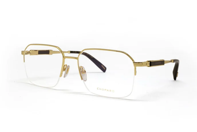 عینک طبی زیرگریف طلایی شوپارد - زاویه سه رخ