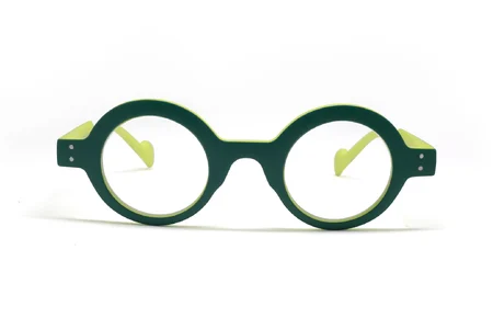 عینک طبی خاص گرد سبز سنترو استایل - زاویه روبرو